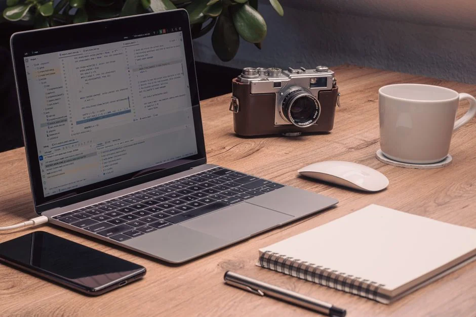 A marketing strategy document displayed on a desk, showcasing business planning essentials.